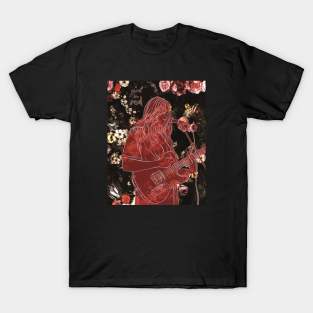 Girl in red t shirt hotsell